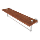 Waverly Place Collection Solid IPE Ironwood Shelf with Integrated Towel Bar