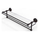 Waverly Place Collection Gallery Rail Glass Shelf with Towel Bar