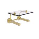 Waverly Place Porte-papier de toilette  2 rouleaux avec 茅tag猫re en verre