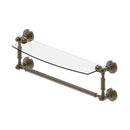 Waverly Place Collection Glass Vanity Shelf  with Integrated Towel Bar