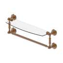 Waverly Place Collection Glass Vanity Shelf  with Integrated Towel Bar