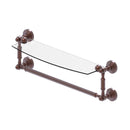 Waverly Place Collection Glass Vanity Shelf  with Integrated Towel Bar