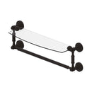 Waverly Place Collection Glass Vanity Shelf  with Integrated Towel Bar