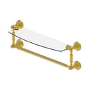 Waverly Place Collection Glass Vanity Shelf  with Integrated Towel Bar