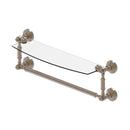 Waverly Place Collection Glass Vanity Shelf  with Integrated Towel Bar