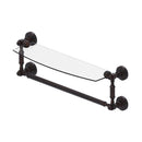 Waverly Place Collection Glass Vanity Shelf  with Integrated Towel Bar
