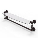 Waverly Place Collection Glass Vanity Shelf  with Integrated Towel Bar