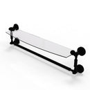 Waverly Place Collection Glass Vanity Shelf  with Integrated Towel Bar