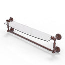 Waverly Place Collection Glass Vanity Shelf  with Integrated Towel Bar