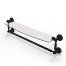 Waverly Place Collection Glass Vanity Shelf  with Integrated Towel Bar