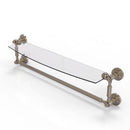 Waverly Place Collection Glass Vanity Shelf  with Integrated Towel Bar