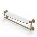 Waverly Place Collection Glass Vanity Shelf  with Integrated Towel Bar
