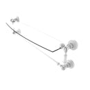 Waverly Place Collection Glass Vanity Shelf  with Integrated Towel Bar