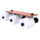 Waverly Place Porte-papier de toilette horizontal  3 rouleaux de r茅serve avec 茅tag猫re en bois