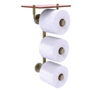 Waverly Place Porte-papier de toilette  3 rouleaux avec 茅tag猫re en bois