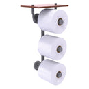 Waverly Place Porte-papier de toilette  3 rouleaux avec 茅tag猫re en bois