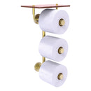 Waverly Place Porte-papier de toilette  3 rouleaux avec 茅tag猫re en bois