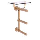 Waverly Place Porte-papier de toilette  3 rouleaux avec 茅tag猫re en verre