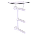 Waverly Place Porte-papier de toilette  3 rouleaux avec 茅tag猫re en verre