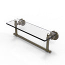 Washington Square Collection Glass Vanity Shelf  with Integrated Towel Bar