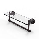 Washington Square Collection Glass Vanity Shelf  with Integrated Towel Bar
