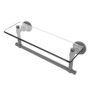 Washington Square Collection Glass Vanity Shelf  with Integrated Towel Bar