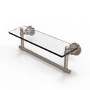 Washington Square Collection Glass Vanity Shelf  with Integrated Towel Bar