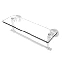 Washington Square Collection Glass Vanity Shelf  with Integrated Towel Bar