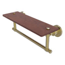 Washington Square Collection Solid IPE Ironwood Shelf with Integrated Towel Bar