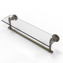 Washington Square Collection Glass Vanity Shelf  with Integrated Towel Bar