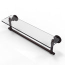 Washington Square Collection Glass Vanity Shelf  with Integrated Towel Bar