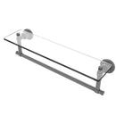 Washington Square Collection Glass Vanity Shelf  with Integrated Towel Bar