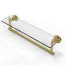 Washington Square Collection Glass Vanity Shelf  with Integrated Towel Bar