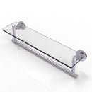 Washington Square Collection Glass Vanity Shelf  with Integrated Towel Bar