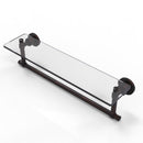Washington Square Collection Glass Vanity Shelf  with Integrated Towel Bar