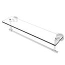 Washington Square Collection Glass Vanity Shelf  with Integrated Towel Bar