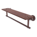 Washington Square Collection Solid IPE Ironwood Shelf with Integrated Towel Bar