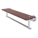 Washington Square Collection Solid IPE Ironwood Shelf with Integrated Towel Bar