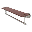 Washington Square Collection Solid IPE Ironwood Shelf with Integrated Towel Bar