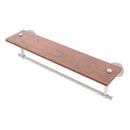 Washington Square Collection Solid IPE Ironwood Shelf with Integrated Towel Bar