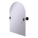 Frameless Arched Top Tilt Mirror with Beveled Edge