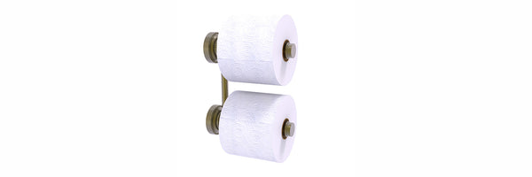 thumbnail image 2 of Allied Brass Prestige Regal Oil Rubbed Bronze Wall Mount Double Post Toilet Paper Holder 3 Rolls 2 of 13