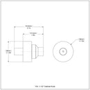 1-1/2 Inch Cabinet Knob