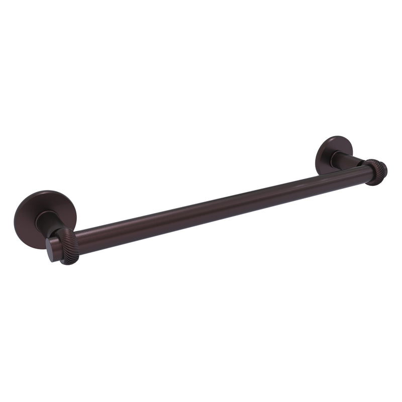 Continental Collection Towel Bar with Twisted Accents