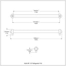 18 Inch Refrigerator Pull