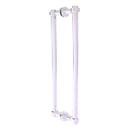 Contemporary Back to Back Shower Door Pull with Smooth Accents