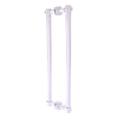 Contemporary Back to Back Shower Door Pull with Smooth Accents