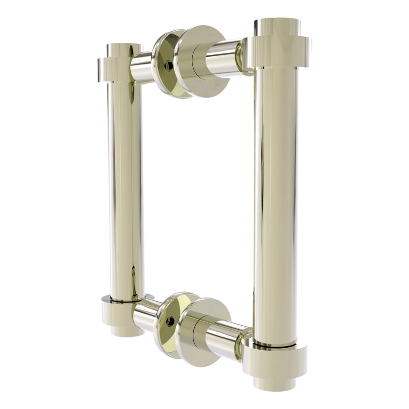 Contemporary Back to Back Shower Door Pull with Smooth Accents