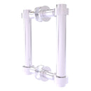 Contemporary Back to Back Shower Door Pull with Smooth Accents