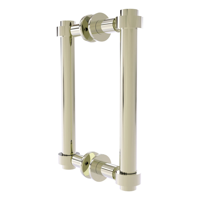 Contemporary Back to Back Shower Door Pull with Smooth Accents